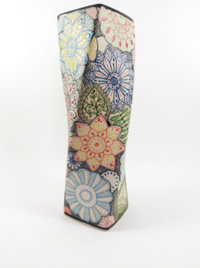 florero artesanal de cerámica de alta temperatura 20 cm