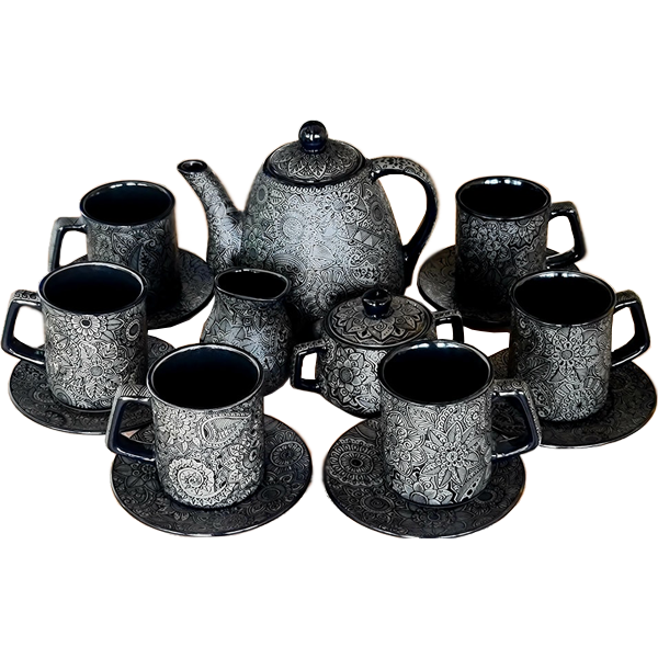 Juego de té único - Tienda de artesanías en cerámica